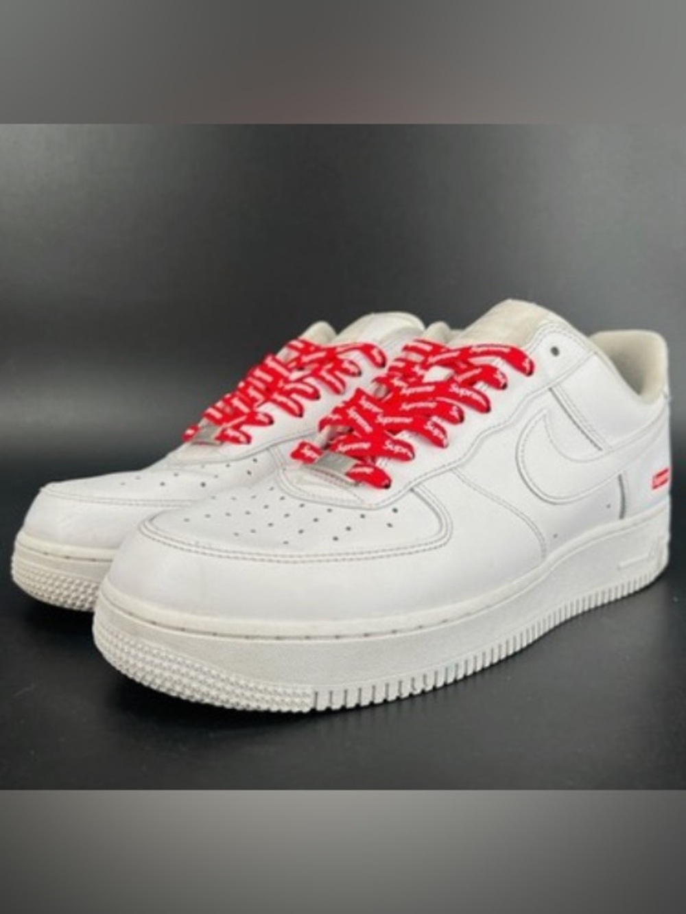 Nike x Supreme Air Force 1 Low "Mini Box Logo White" sneakers Mens 10.5